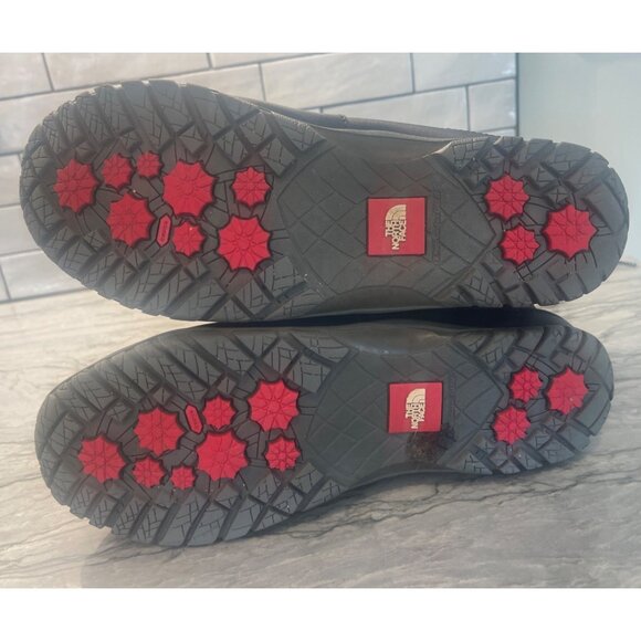 The North Face Nuptse Primaloft 200g Black Suede Faux Fur Boots Womens 9.5 - Picture 3 of 7